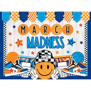 March Madness Bulletin Board Kit: Basketball Classroom Decor (PDF)