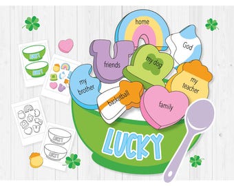 Lucky Charm Cereal Bowl Craft. Activity. St Patricks Day. March. Lesson. Worksheet. Saint Patricks Day. Holiday