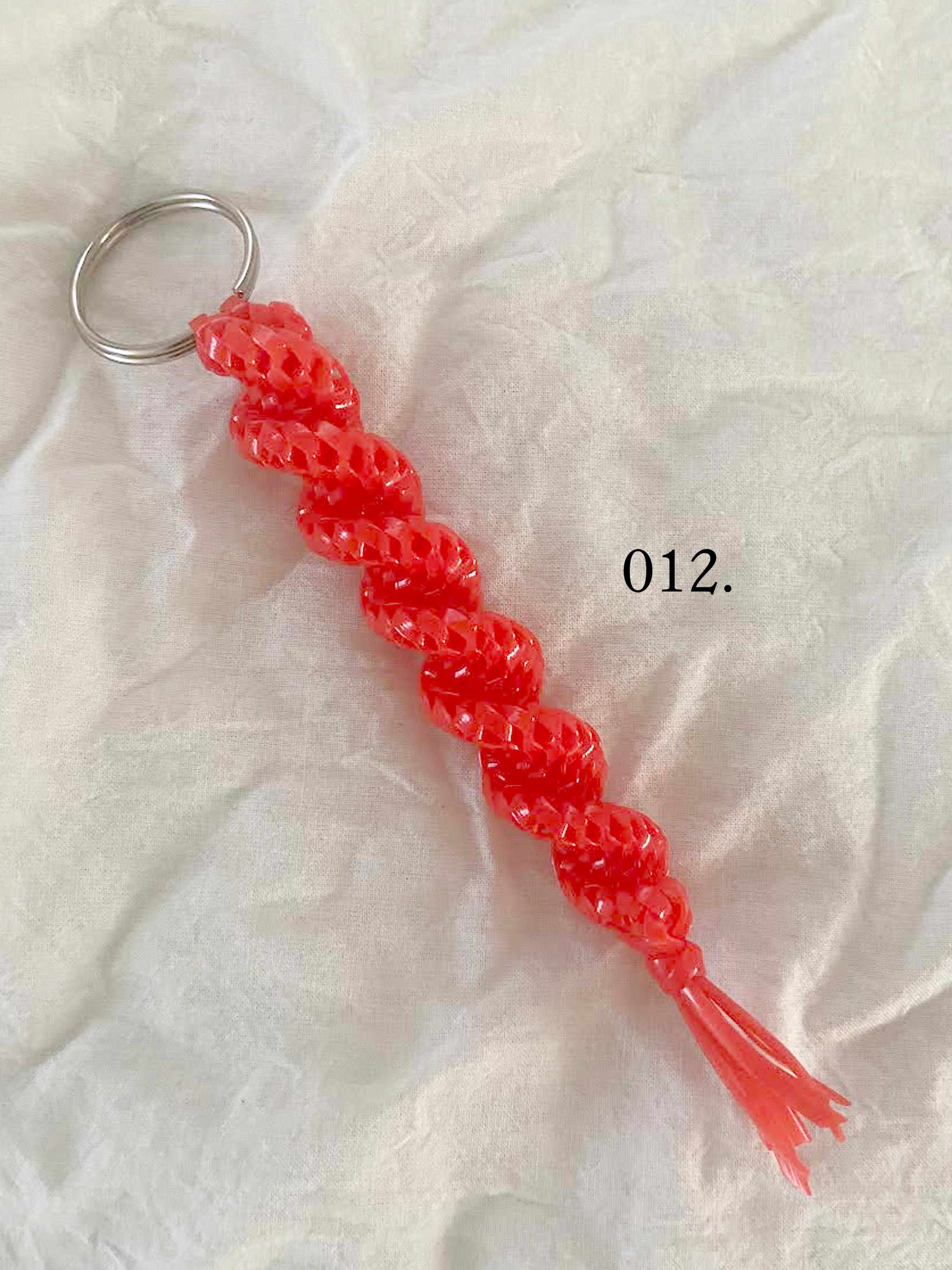 Handmade Corkscrew Lanyard Keychain: Triple Color Boondoggle - Etsy