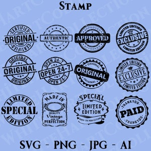12 Stempel svg, Png, Jpg, Ai, kommerzielle Nutzung, Original Stempel svg, genehmigte Stempel svg, Stempel, digitaler Download, Cricut Cut-Datei, Stempel 1
