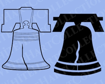 2 Liberty Bell Svg, Png, Jpg, Ai,  Commercial Use, State House Bell Svg, American Independence Svg, Philadelphia Svg, Cricut Cut File, LB1