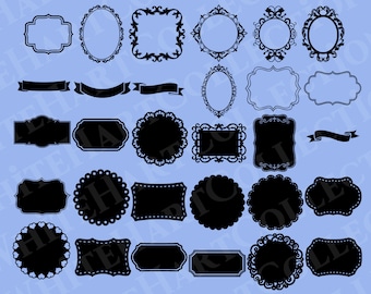30 fotogrammi in formato Svg, Png, Jpg, Ai, uso commerciale, nome cornice in formato Svg, cornici vintage in formato Svg, etichetta cornice in formato Svg, file di taglio cornice, file di taglio Cricut, cornice 1