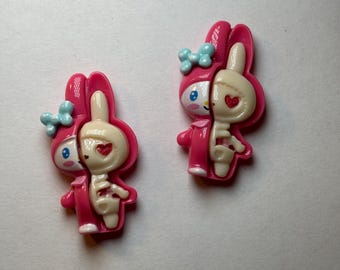 My Melony Hot Pink “zombie” Nail Charm/ Kawaii Charms/ Nail Art Supplies/Hello Kitty/ Halloween Nail Charms/ Halloween Accessories