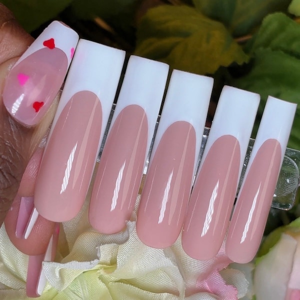 White French Tip | Classic French Tip False Nails | Press On Nails | Apres