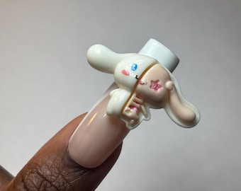 My  Melody “zombie” Nail Charm/ Kawaii Charms/ Nail Art Supplies/ Halloween Accessories/ Halloween Nail Charm