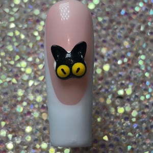Black Cat  Nail Charm/ Kawaii Charms/ Nail Art Supplies/Hello Kitty/ Halloween Accessories/ Holiday Nail Charms