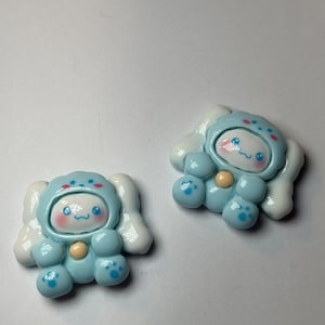 My Melody Blue Onesie Charm/ Kawaii Charms/ Nail Art Supplies/Hello Kitty/ Halloween Accessories/ Halloween Nail Charms