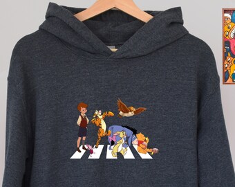 Vintage Winnie the Pooh Hoodie: Classic Cartoon Sweatshirt
