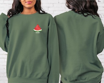 Freedom Watermelon Sweatshirt, Protest for Gaza Tee, Free Palestine Solidarity Sweatshirt, Human Rights Support Sweatshirt