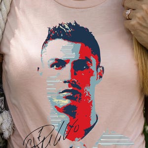Ronaldo Shirt, Football Fan Tee, Soccer Shirt, Sports Gift for Men, Birthday Tee for Football Lovers, Casual Shirt