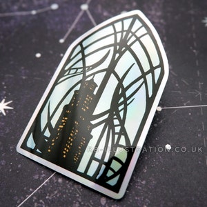 CLEARANCE FFXIV Shadowbringers Amaurot Window Holographic Sticker