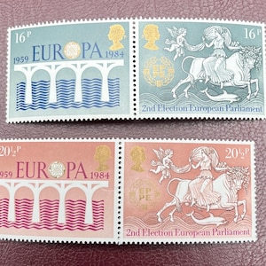 GB Mint Stamps 1984 - Europa Se-Tenant Pairs