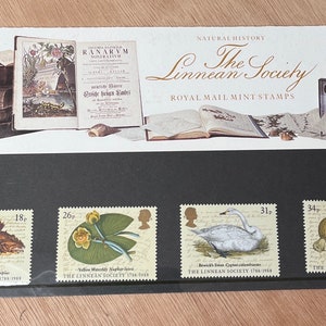 GB Mint Stamps Presentation Pack No 187 - The Linnean Society - 1988