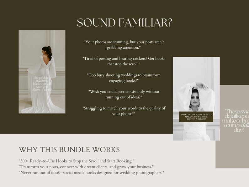Wedding Photographer Social Media Hooks | 300+ Instagram Hooks Database ...