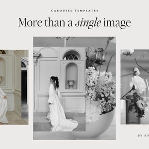 Modelos de carrossel para Instagram no Canva | Carrosséis para fotógrafos de casamento | 20 designs editáveis | Posts modernos para Instagram | Negócios criativos