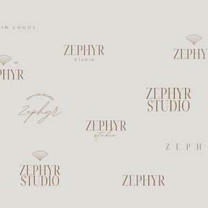ZEPHYR | Luxury Logo Template | Customisable Canva Logo Kit for ...