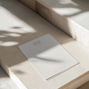 ZEPHYR / Plantilla de membrete comercial de lujo / Papel con membrete editable de Canva / Diseño profesional moderno / Logotipo gratuito incluido