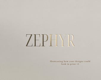 ZEPHYR | Luxury Logo Template | Customisable Canva Logo Kit for Startups & Creatives | Elegant Business Branding | Digital Download