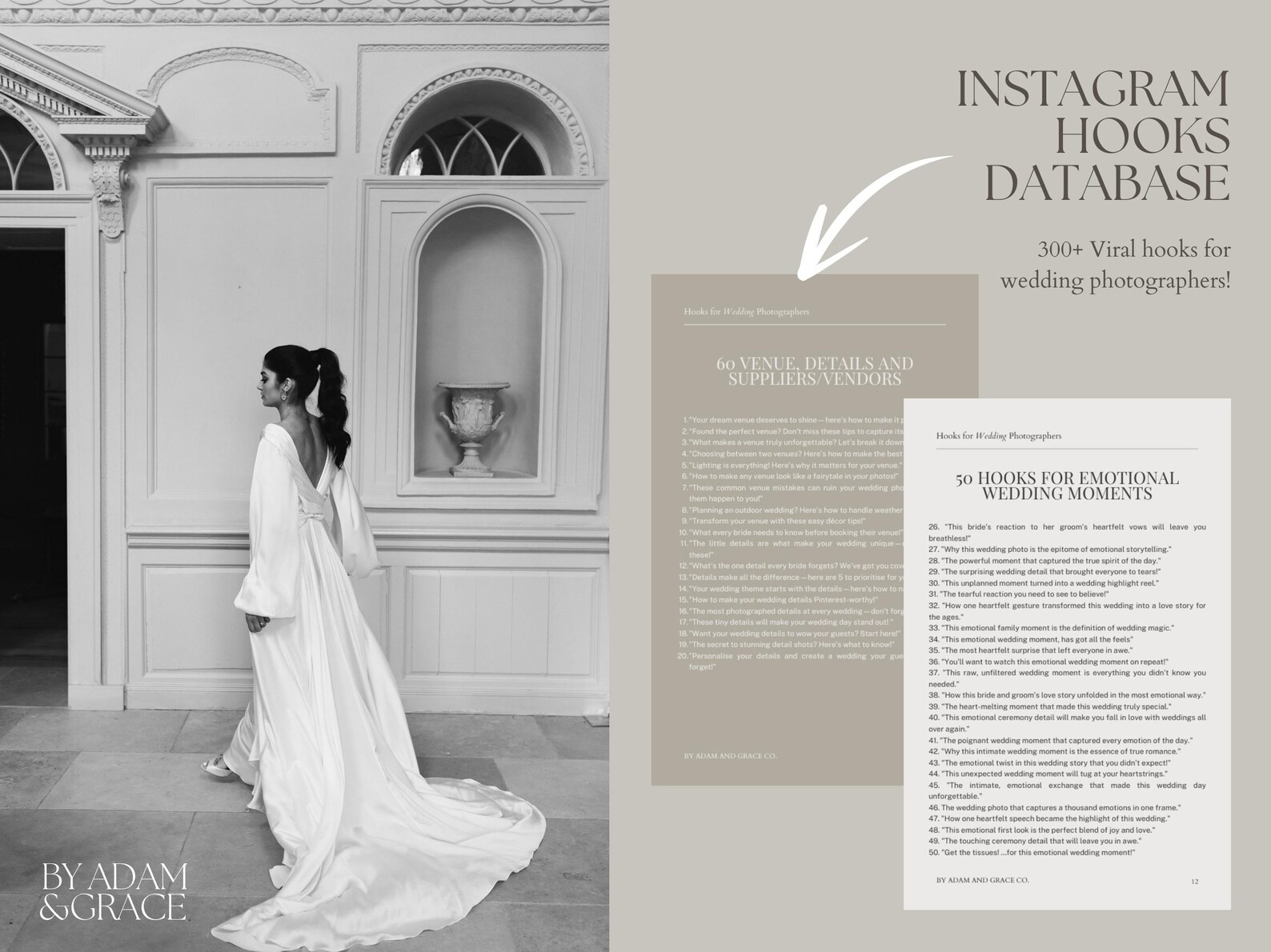 Wedding Photographer Social Media Hooks | 300+ Instagram Hooks Database ...