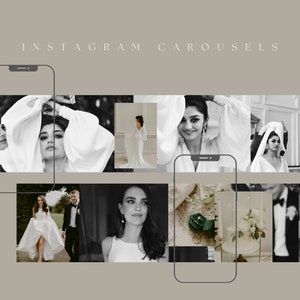 Chic Carousel Templates | DIGITAL DOWNLOAD | Instagram Post | Wedding Photographers | Modern Canva | Creative Business | Aesthetic Designs