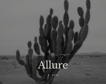 Minimalist Canva Logo Templates | Modern Editable Branding Kit | Luxury Premade Logos for Small Business | Design Set | ALLURE