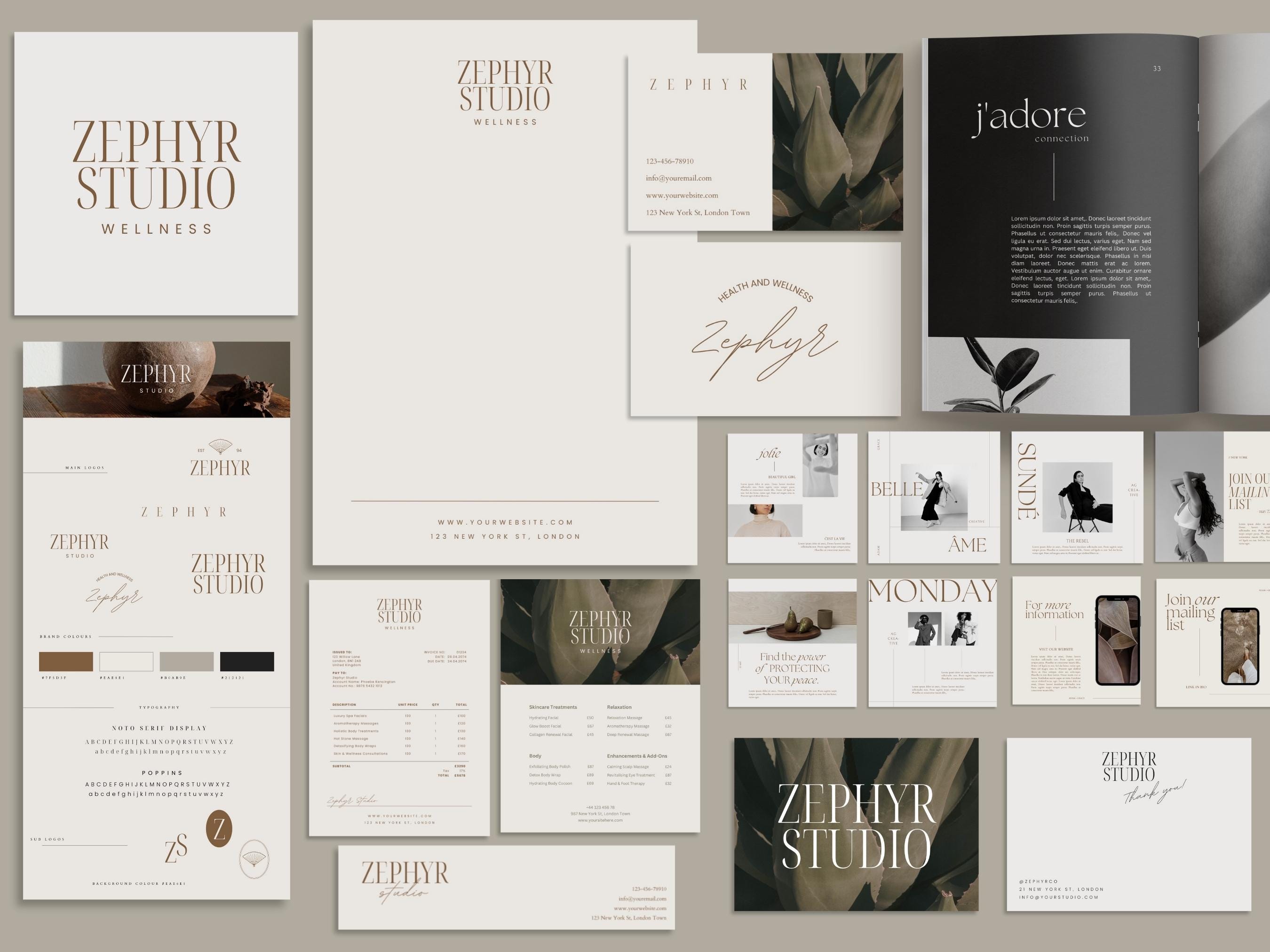 Brand Identity Kit.pdf Ultimate Brand Identity Kit | Logo, Business Cards, Invoice, Price List ...