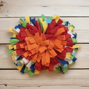 Tiny Heart Snuffle Mat: FleeceForaging Toy for Small Pets