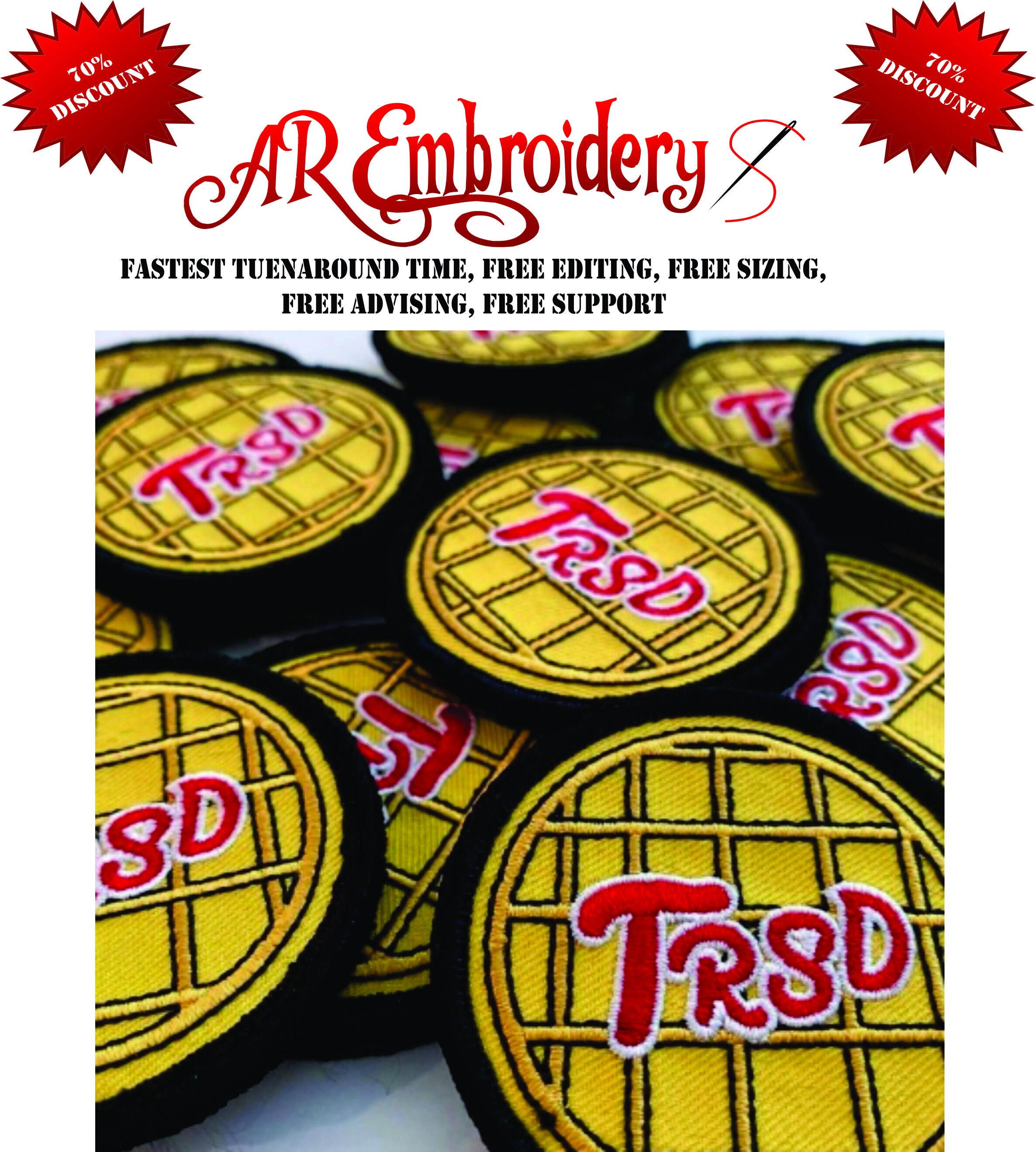 Custom Patch Embroidery Patches Hat Patches Shirt Patch Amazon Etsy