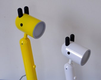 As NEW! IKEA KRUX Yellow LEd lamp designed by Monica Mulder - Desk Lamp, Children's Lamp, Table Lamp, Wall Lamp, Vintage