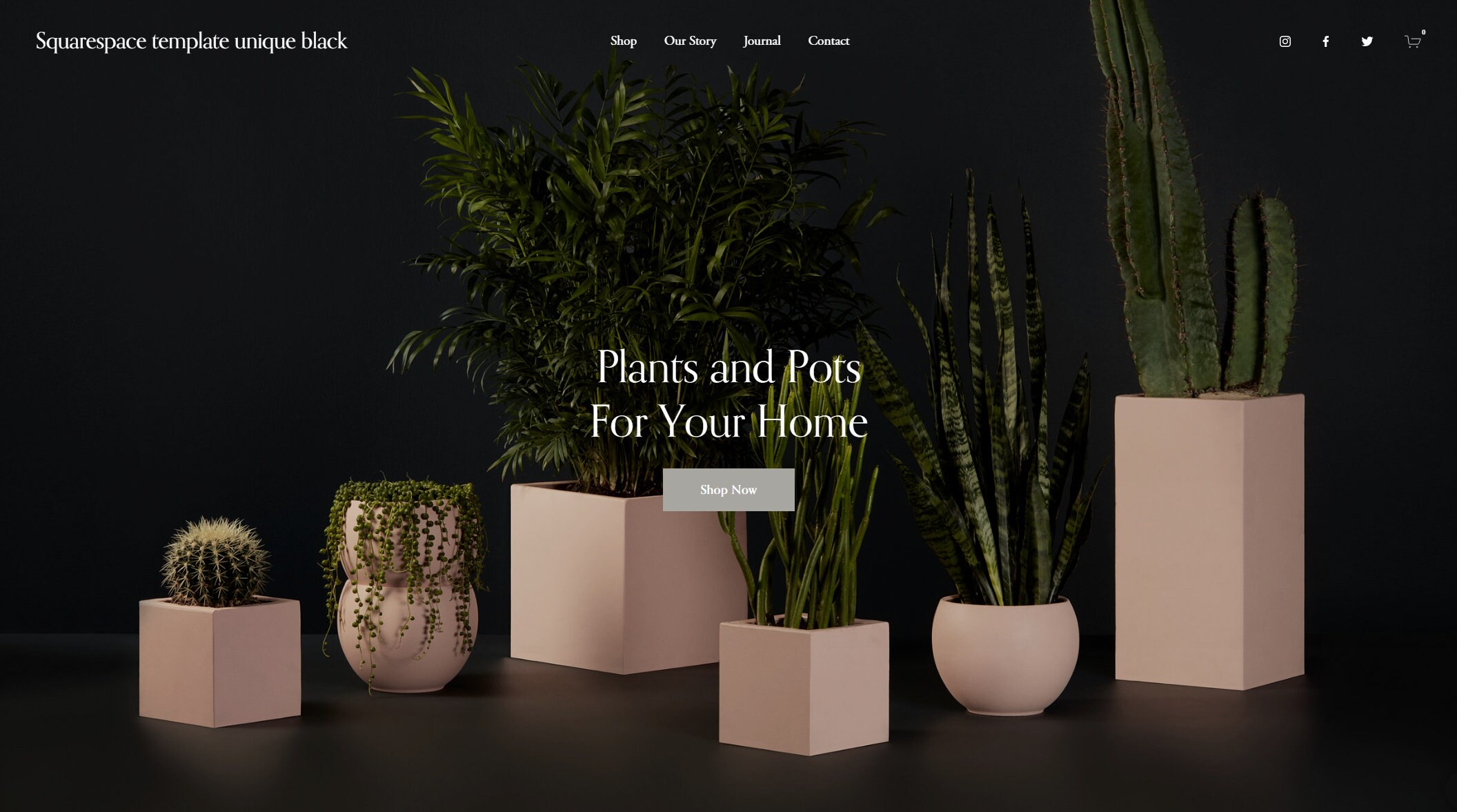 Unique Black Squarespace Template Etsy