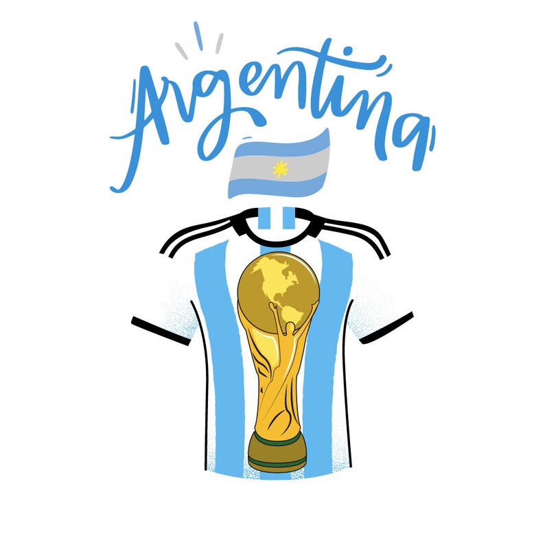 Lionel Messi Shirt 5 PNG, World Cup Champion Argentina, King Messi