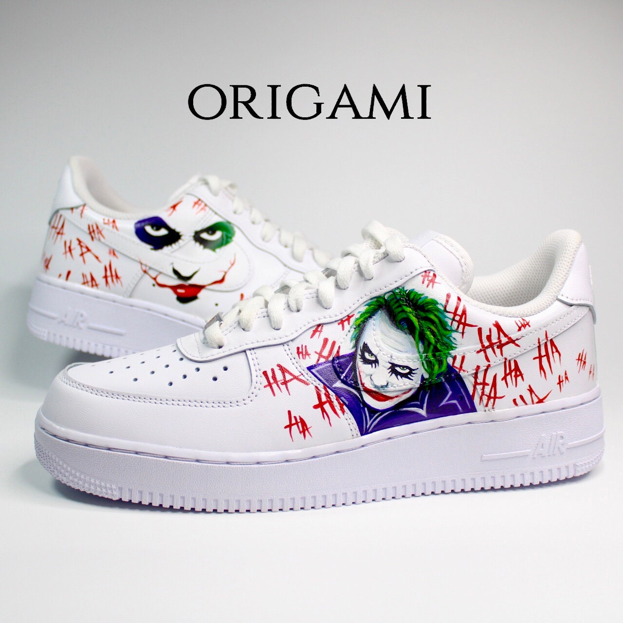 Custom Painted Joker Airforce Shoes - Etsy