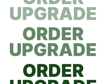 Order Upgrade
