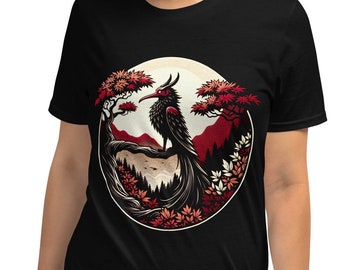Tengu Bird T-Shirt: Mythical Japanese Avian Demon