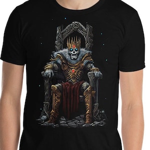 Dread Lich T-Shirt: Schrecklicher Unheiliger Draugr König, Undead Fantasy Nekromant