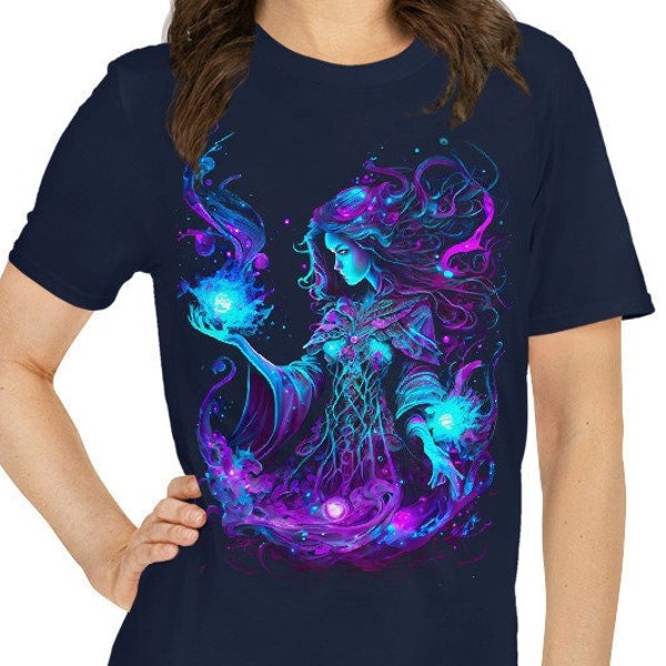 Hechicera Casting Hechizos Camiseta Unisex de manga corta