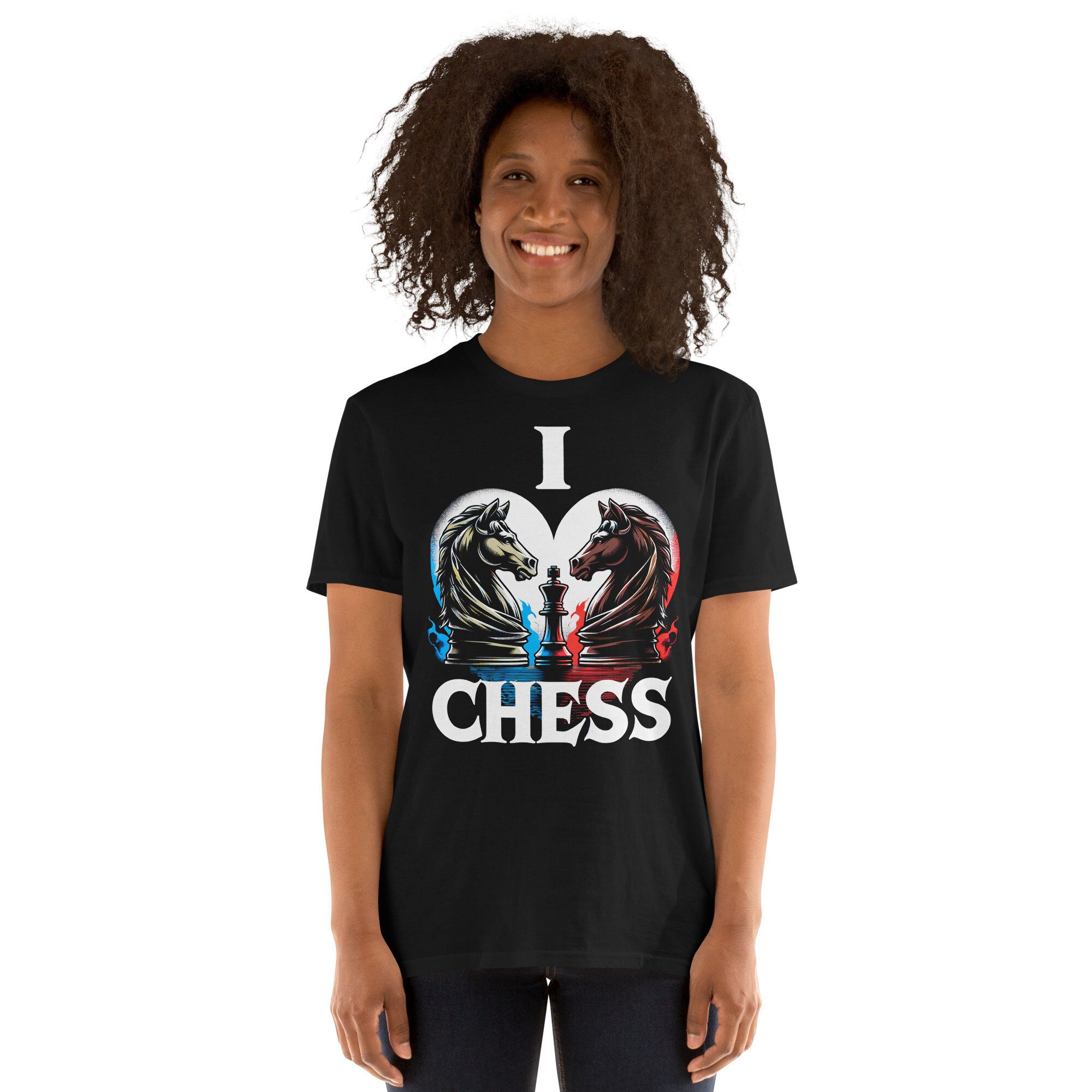 I Heart Chess T-shirt: Battling Knights. Chess Lover - Etsy UK