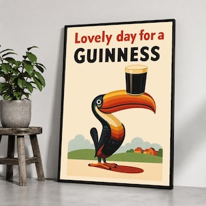 Guinness Toucan Poster - Etsy