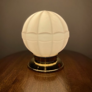 Art Deco original opaline glass ceiling, wall, or table lamp from the 20s