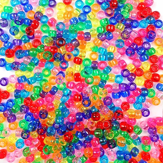 Valentine's Mix Plastic Craft Pony Beads 6 x 9mm Bulk, USA Made - Pony Bead  Store