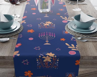 Camino de mesa Menorá: Decoraciones festivas de Janucá, regalo judío