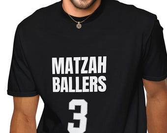 Matzah Ballers T-Shirt: Funny Passover Jewish Holiday Tee