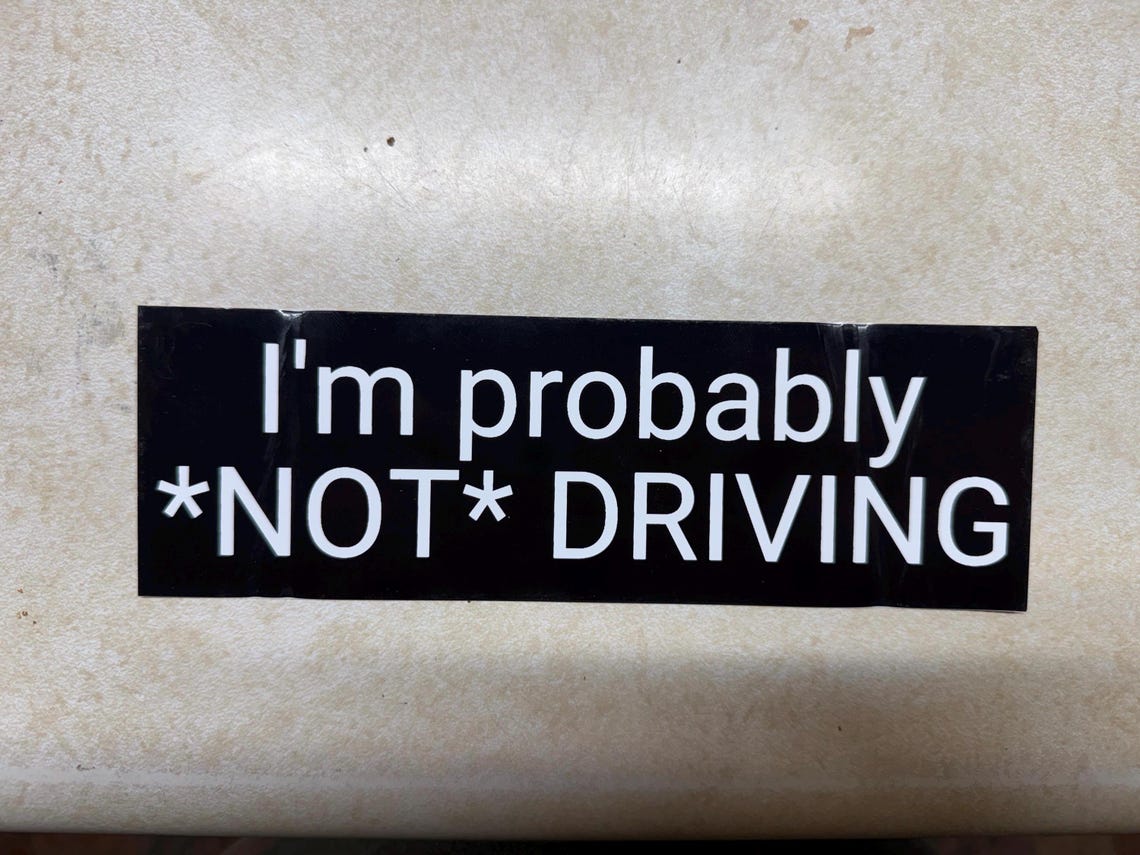 Funny Tesla Bumper Sticker - 