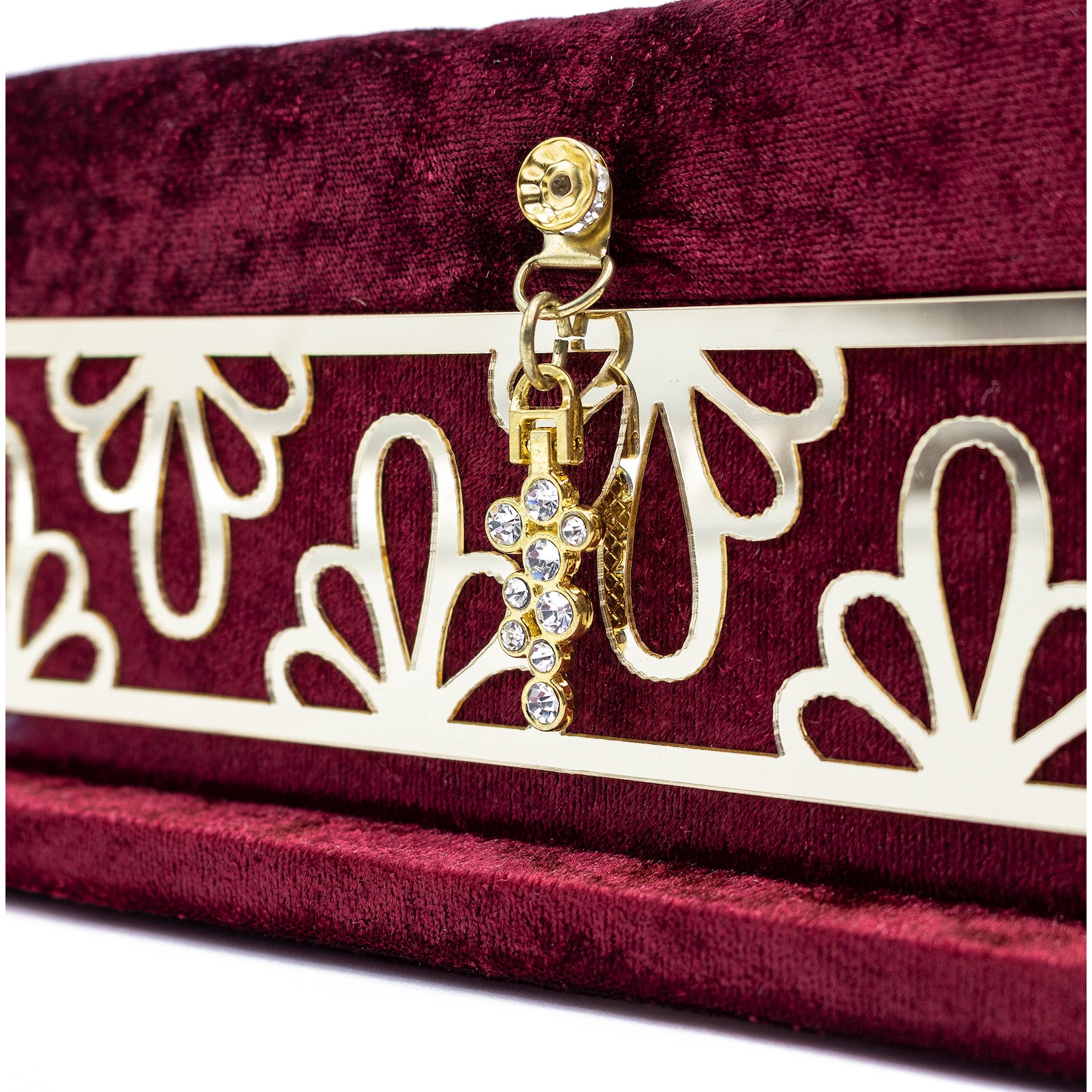 Islamic Gift Set Velvet Arabic Quran in Keepsake Case Includes Tesbih