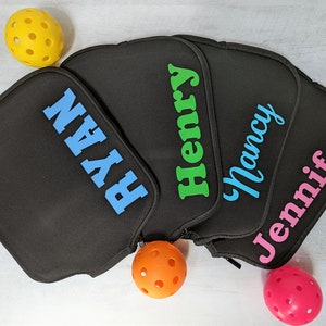 Custom Pickleball Paddle Cover | Personalized Pickleball Paddle Cover | Pickleball Bag with Name | Pickleball Gift | Pickleball Tote