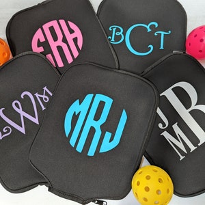 Custom Pickleball Paddle Cover | Personalized Pickleball Paddle Cover | Monogrammed Pickleball Bag | Pickleball Gift | Pickleball Tote