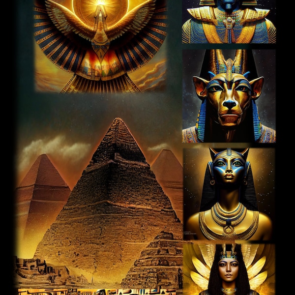 Egyptian Gods Posters - Etsy