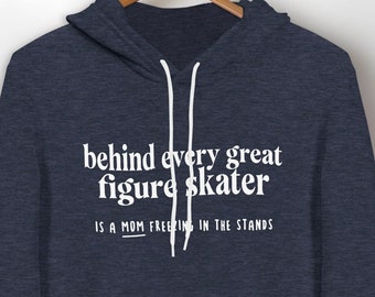 Sudadera con capucha para mamá patinadora artística, suéter polar Bella Canvas