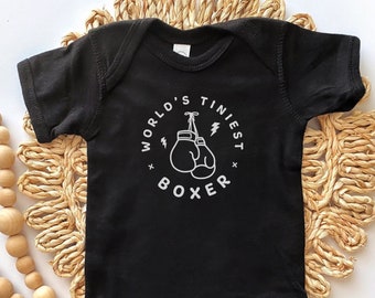 Body de bebé bóxer más pequeño: ropa para recién nacidos de algodón hilado en anillo