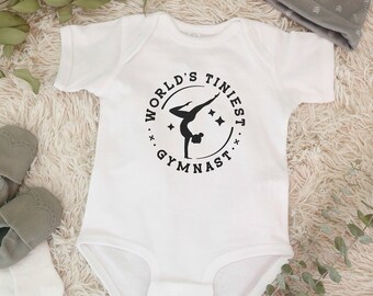 Body de bebé de gimnasta más pequeño: mono infantil de algodón hilado en anillo